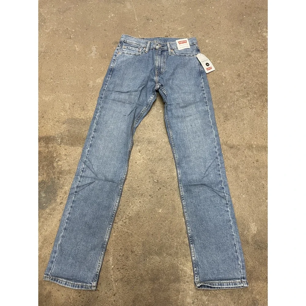 NWT LEVI'S 511 Flex Light Blue Stretch Slim Fit‎ Denim Men's Jeans 28W x 32L